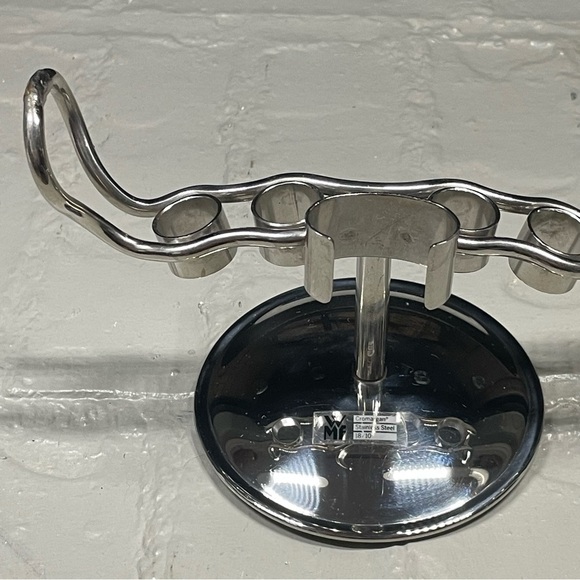 Cromargan WMF stainless steel bar accessories ice bucket and tools holder - Picture 11 of 15